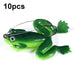 10 Piece Anti Hanging Floating Frog Bait 6cm 5g Fish Fake