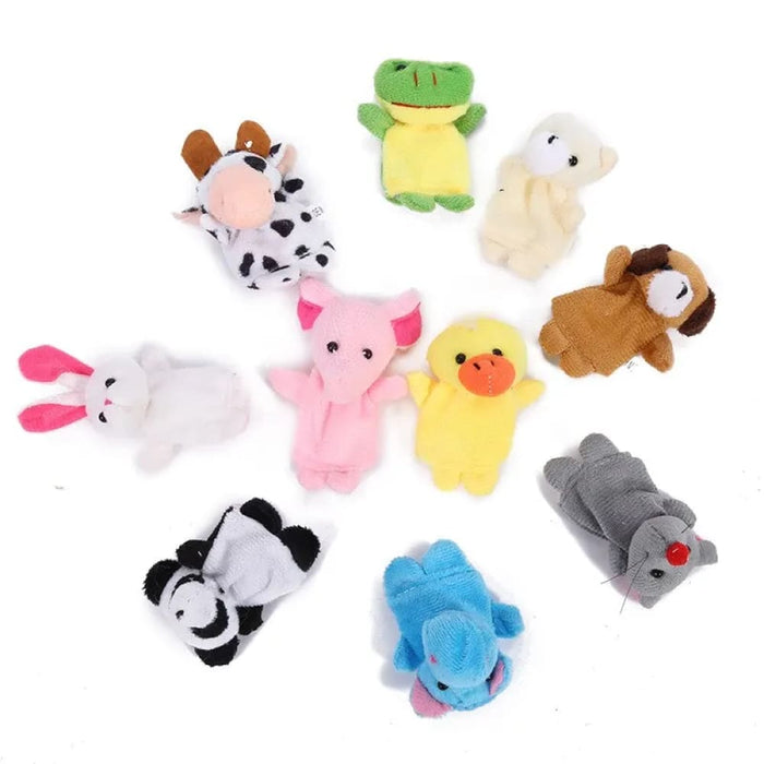 10 Piece Finger Puppet Set For Early Education And Soothing