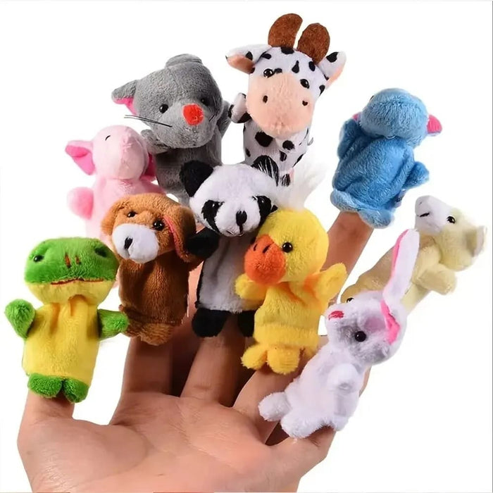 10 Piece Finger Puppet Set For Early Education And Soothing