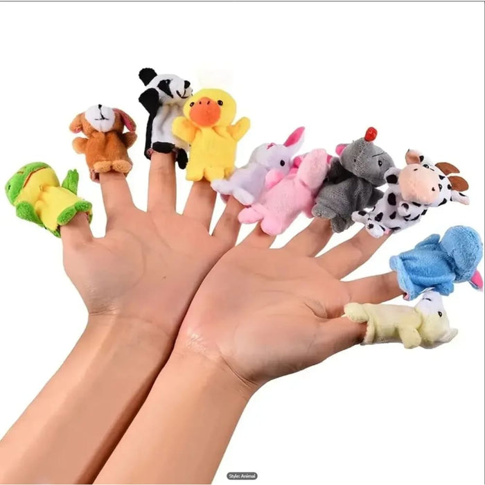 10 Piece Finger Puppet Set For Early Education And Soothing