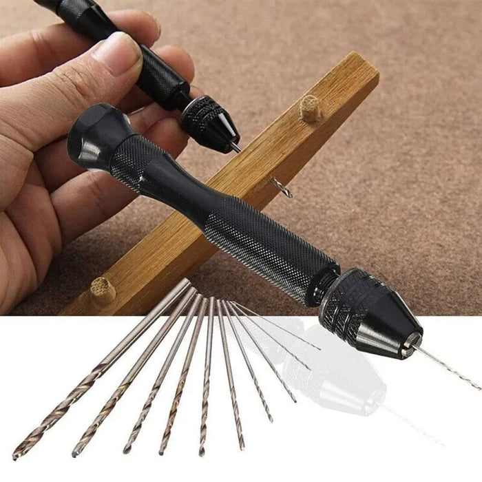 10 Piece Hand Twist Drill Set For Woodworking Drilling