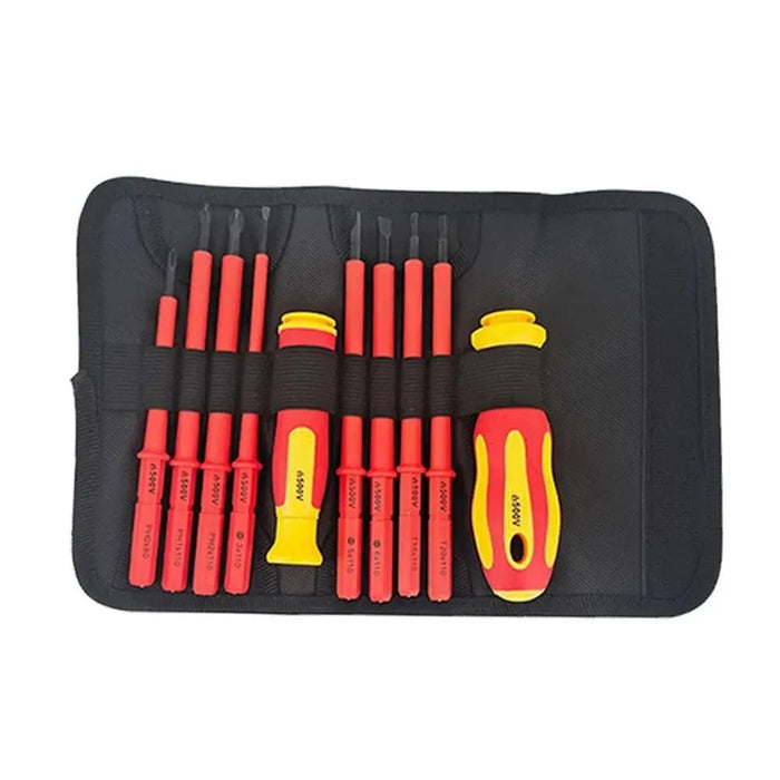 10 Piece Insulated Screwdriver Set With Interchangeable