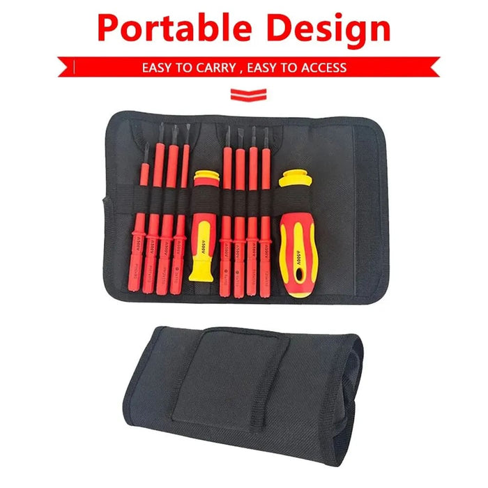 10 Piece Insulated Screwdriver Set With Interchangeable