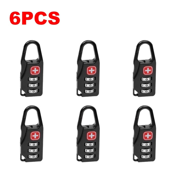 10 Piece Portable Alloy Lock Padlock