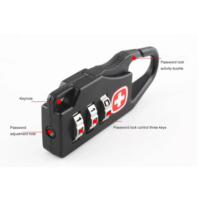 10 Piece Portable Alloy Lock Padlock