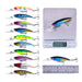 10 Piece Set Of 9.5cm Diving Minnow Lures 7.2g Each