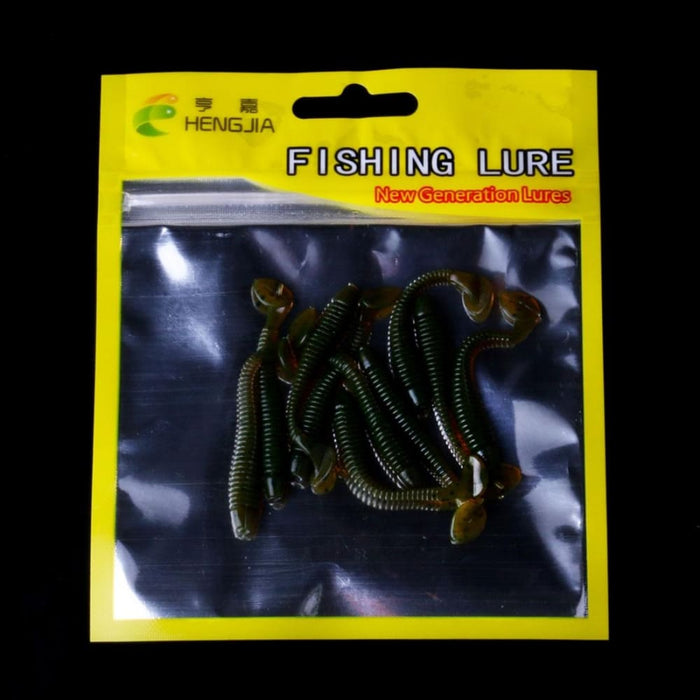 10 Soft Jigging Fishing Lures 5cm/0.6g Worm Swimbaits