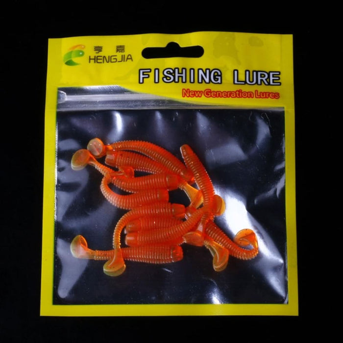 10 Soft Jigging Fishing Lures 5cm/0.6g Worm Swimbaits