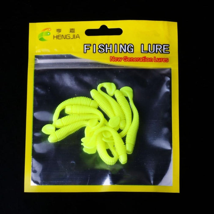 10 Soft Jigging Fishing Lures 5cm/0.6g Worm Swimbaits