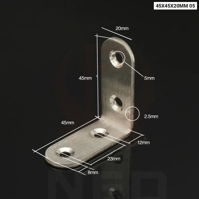 10 Stainless Steel Corner Brackets For Furniture Support