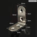 10 Stainless Steel Corner Brackets For Furniture Support