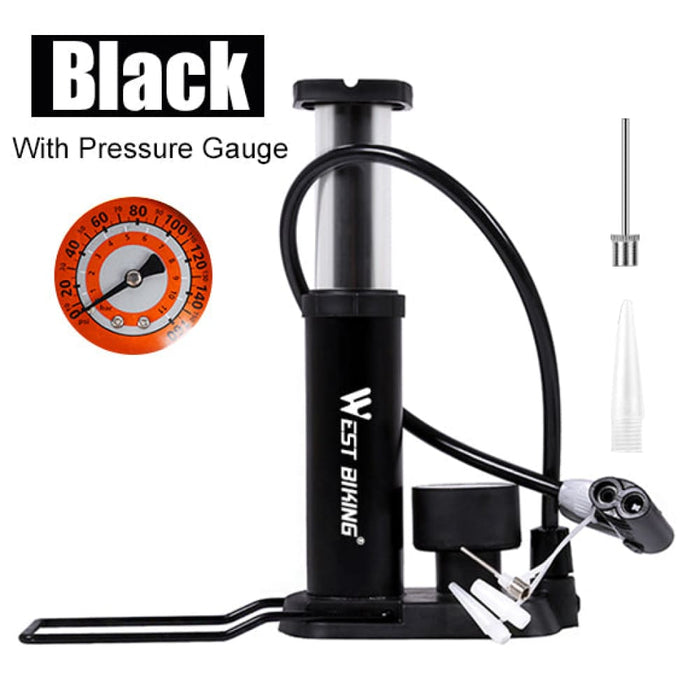 100 120psi Ultralight Bicycle Air Foot Pump