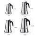 100 200 300 450ml Coffee Maker Italian Top Moka Espresso