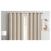 2x 100% Blockout Curtains Panels 3 Layers Eyelet Beige