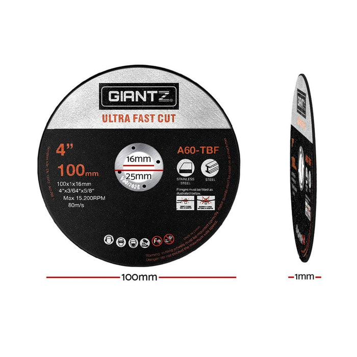 Goslash Picks 100-piece Cutting Discs 4’ 100mm Angle