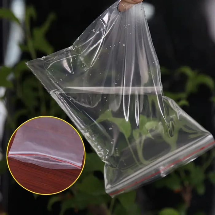 100 Transparent Self Sealing Plastic Bags Ideal For Gifts