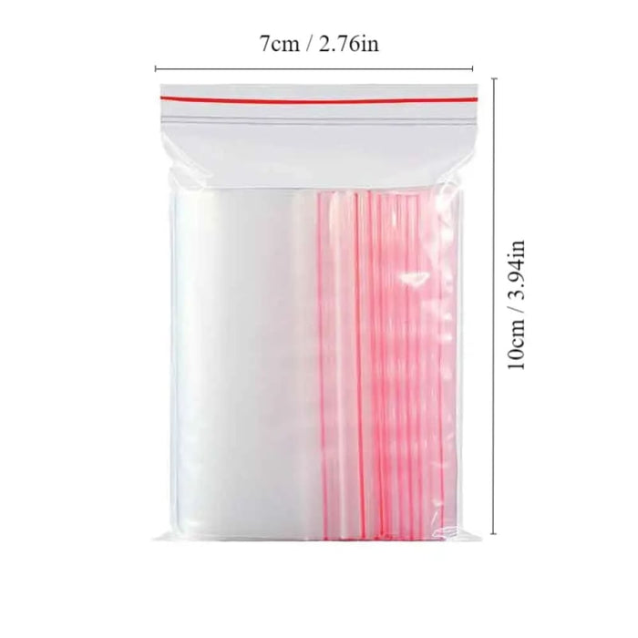 100 Transparent Self Sealing Plastic Bags Ideal For Gifts