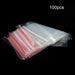 100 Transparent Self Sealing Plastic Bags Ideal For Gifts