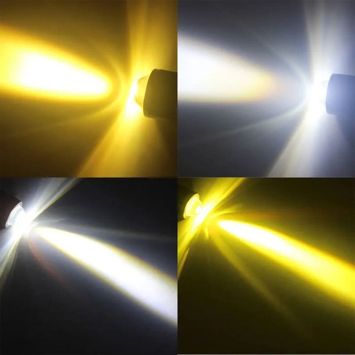 10000lm H4 Led Motorcycle Headlight White Yellow Hi Lo Beam