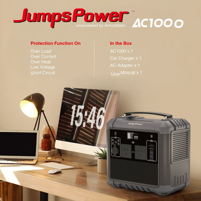 1000w Portable Power Station Jumpspower Battery Charger