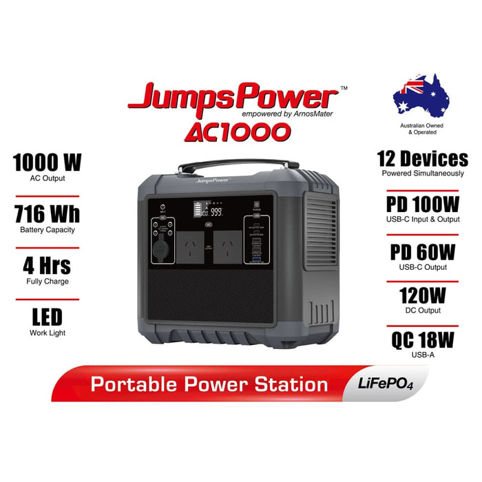 1000w Portable Power Station Jumpspower Battery Charger