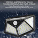 100led Solar Wall Lamp Waterproof Motion Sensor Powered