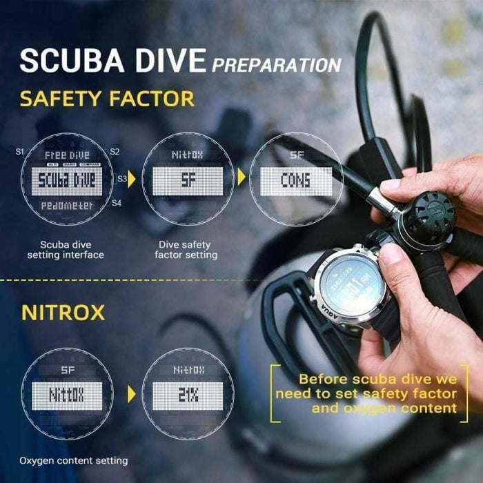 100m Waterproof Diver Aqua Smart Watch