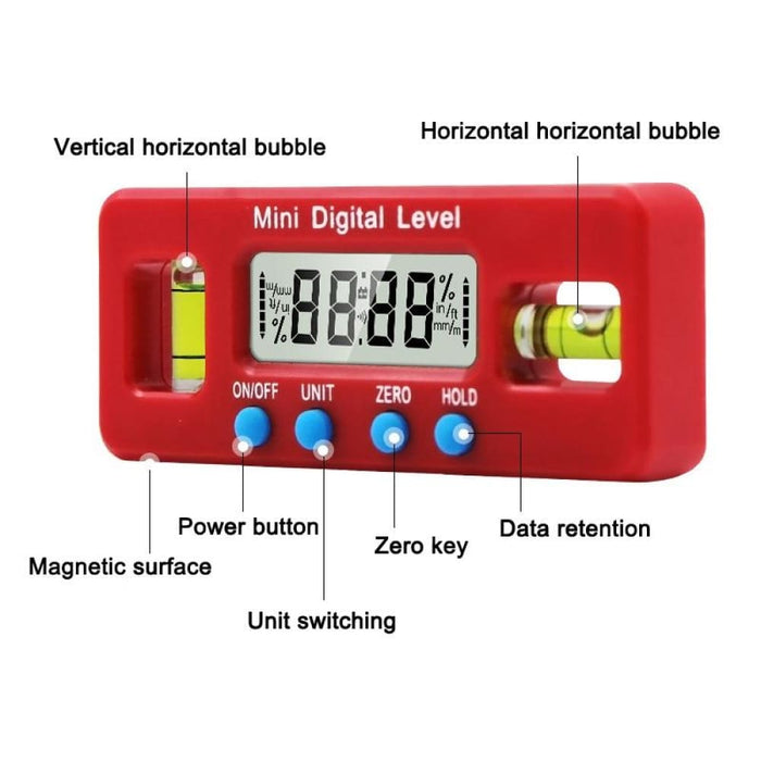 100mm Mini Electronic Digital Strong Magnetism Spirit Level