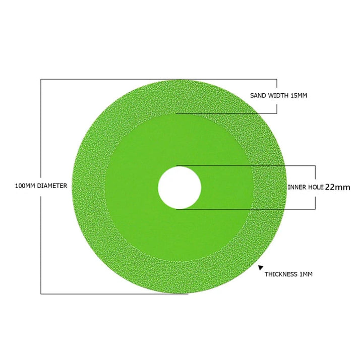 100mm Ultra Thin Glass Cutting Disc For Jade Crystal Wine