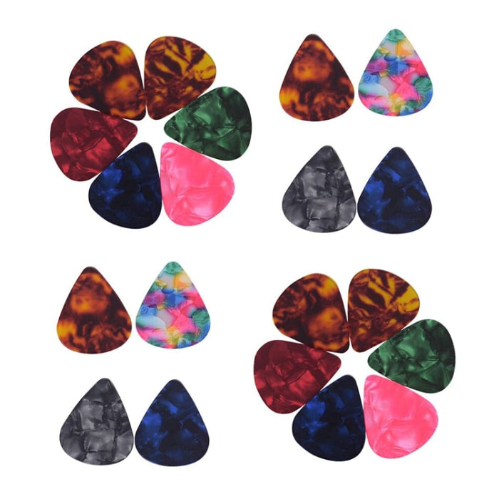 100pcs Pack Acoustic Guitar Picks Colourful Celluloid