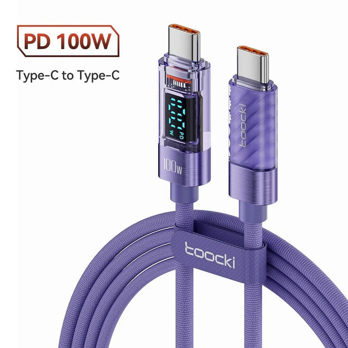 100w Pd Display Fast Charging Usb c To Cable