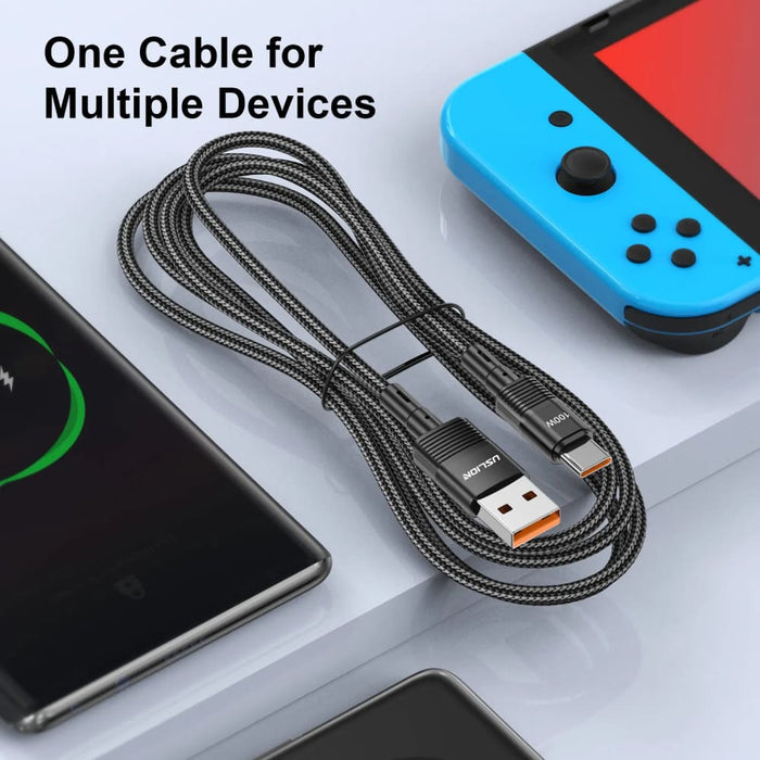 100w Usb c Fast Charge Cable For Samsung Xiaomi