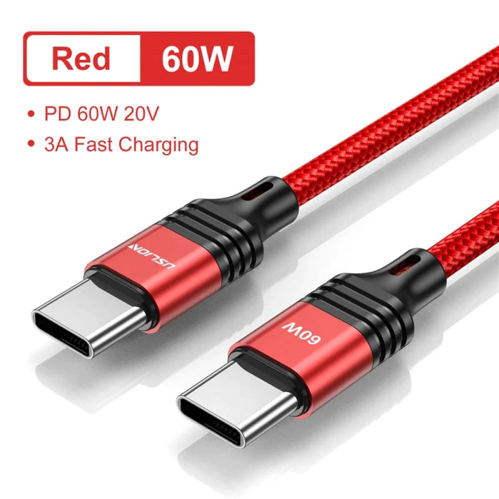 100w Usb c Fast Charging Cable For Macbook Pro Samsung