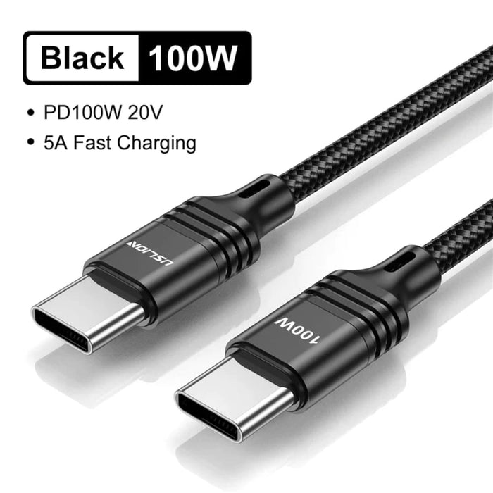 100w Usb c Fast Charging Cable For Macbook Pro Samsung