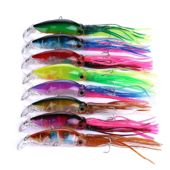 10cm/16.6g Octopus Squid Hard Bait For Sea And Freshwater