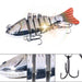 10cm 24g Multi Section Bionic Fish Bait Plastic