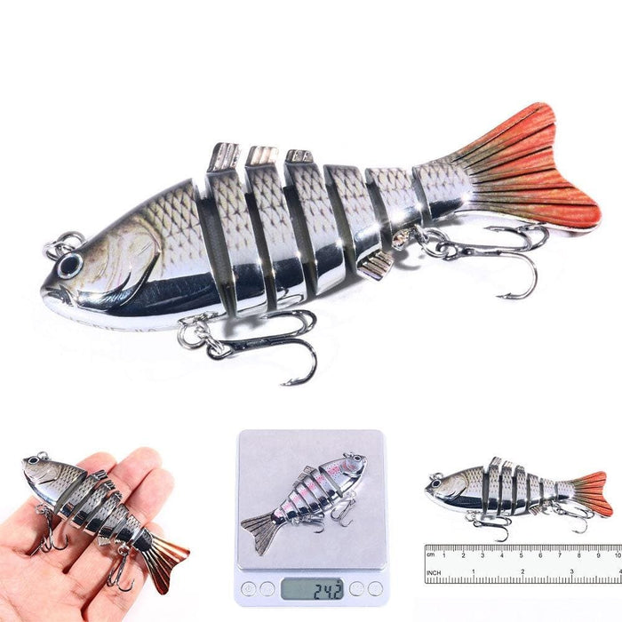 10cm 24g Multi Section Bionic Fish Bait Plastic