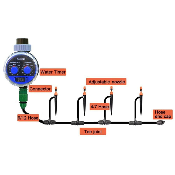 10m33ft 9 12 Micro Drip Plant Watering Cooling System