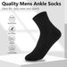 10pairs Breathable Cotton Summer Thin Solid Socks For Men