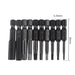 10pc Hex Bit Set Multi Standard Wear Resistant Imperial