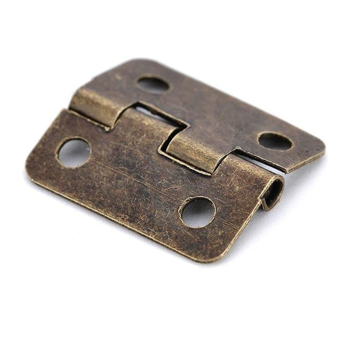 10pcs Antique Hinge Mini Bronze Gold Decoration Door Hinges