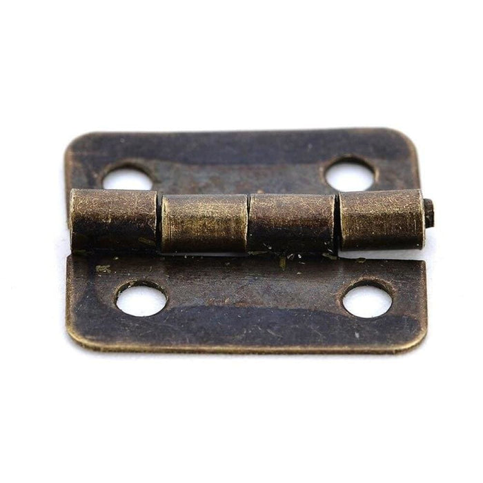 10pcs Antique Hinge Mini Bronze Gold Decoration Door Hinges