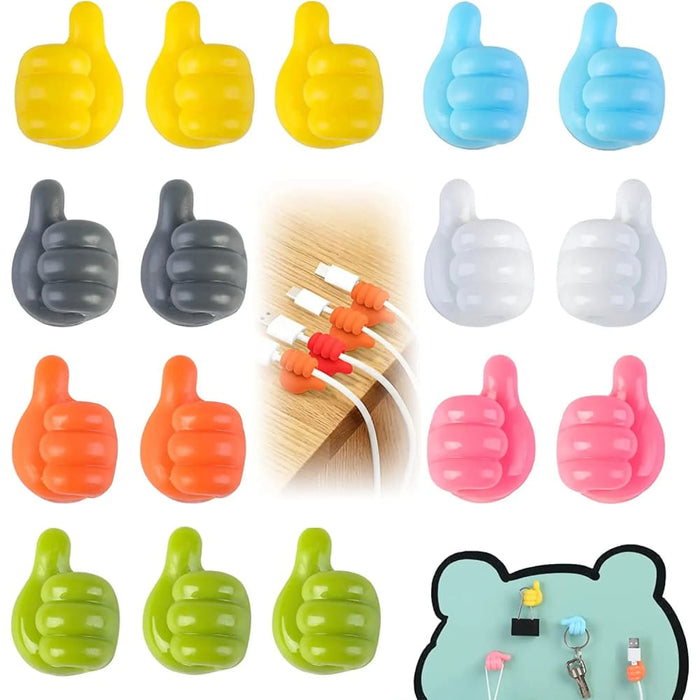 10pcs Self Adhesive Wall Hook For Home And Office