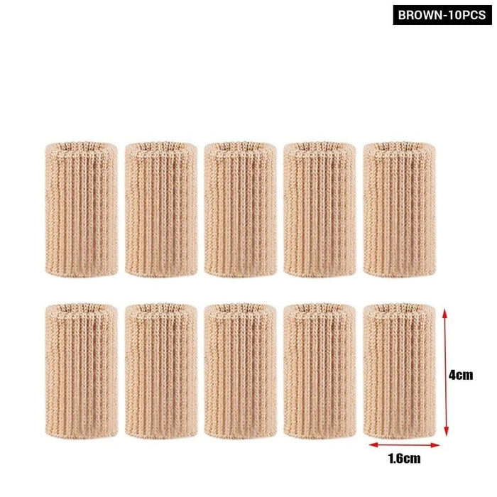 10pcs Soft Comfortable Finger Brace Splint Sleeves For Men