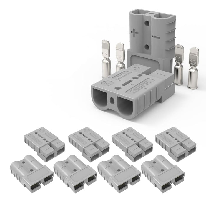 10x Anderson Style Plug Connectors 50amp 6awg 12-24v Dc