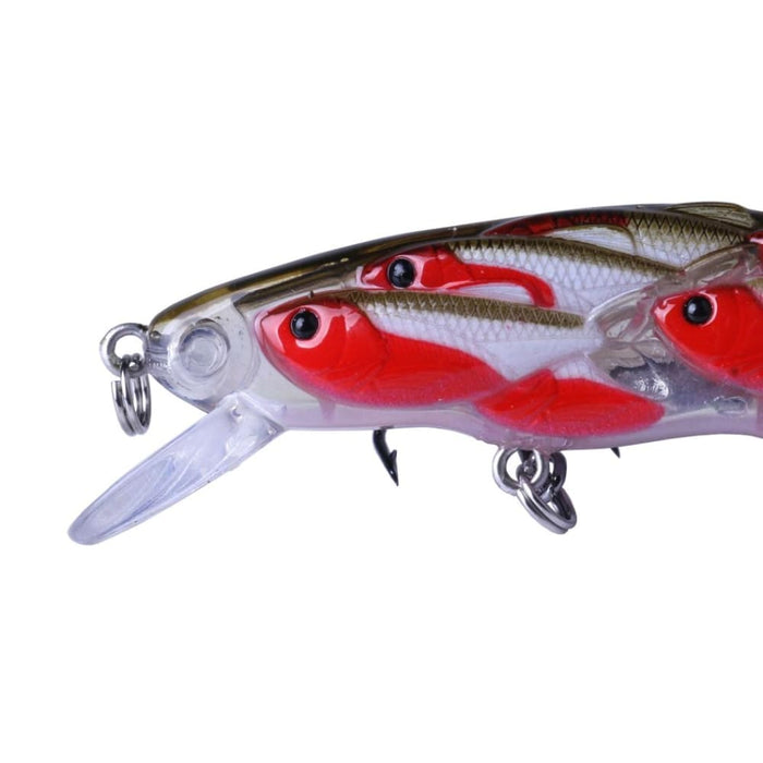 11.5cm 15.7g Crank Lure With Feather Hook For Sea Fishing