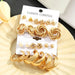 11 Piece Fashion Earring Set With Zinc Alloy Faux Pearl