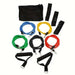 11 Piece Resistance Band Set With Ankle Strap Chest