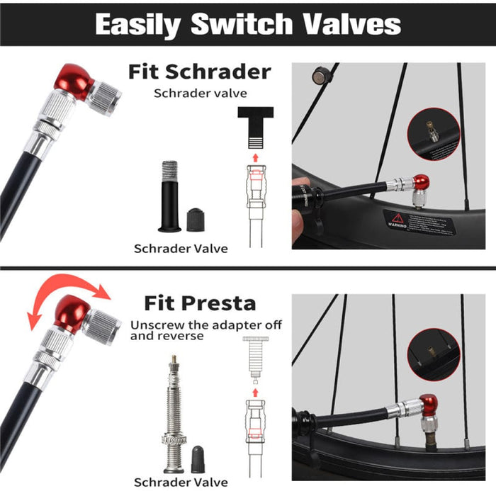 Max 110psi Portablebike Pump