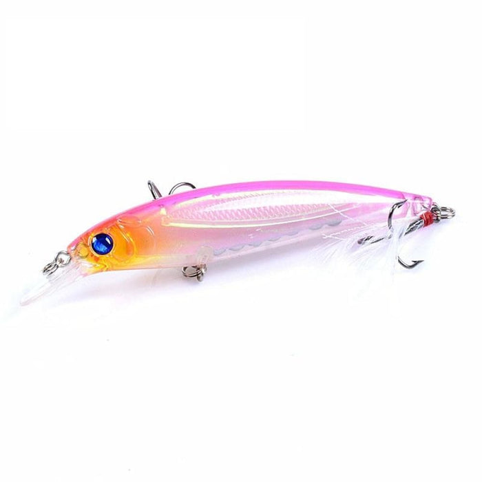 11cm/13.4g Feather Hook Mino Hard Bait For Casting